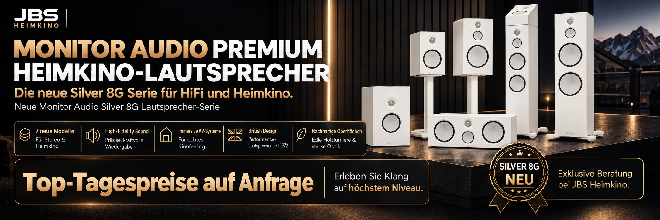 Monitor Audio Silver 8G Premium Lautsprecher bei JBS Heimkino