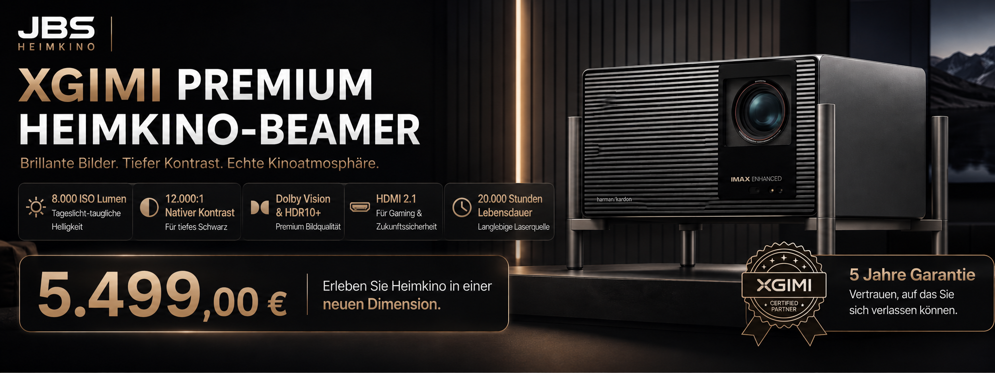 XGIMI Titan Noir Max bei JBS Heimkino